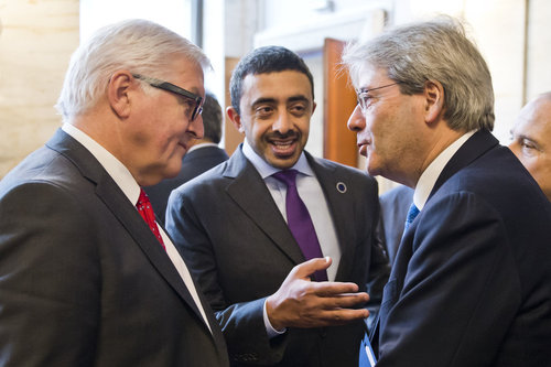 BM Steinmeier bei Libyen-Konferenz in Rom