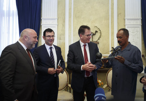 Bundesentwicklungsminister Gerd Mueller, CSU besucht Eritrea