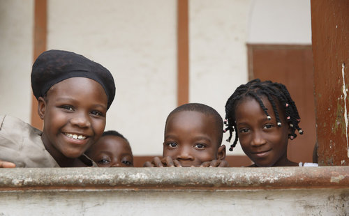 Schulkinder in Benin