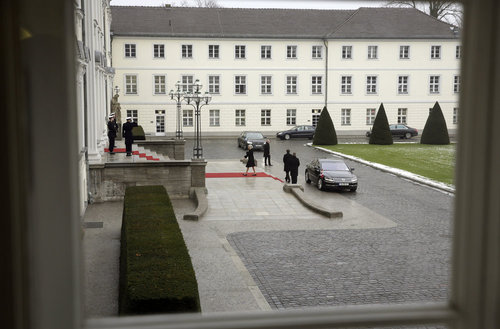 Empfang fuer das diplomatische Korps im Schloss Bellevue