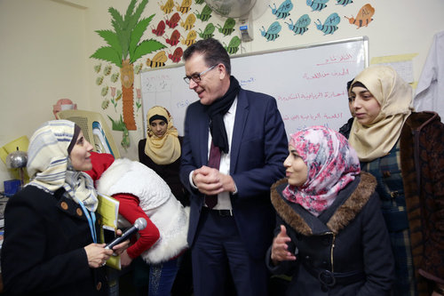 Bundesentwicklungsminister Gerd Mueller, CSU besucht Jordanien