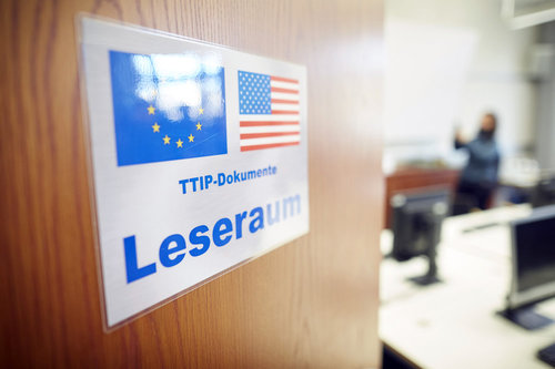 TTIP - Leseraum im Bundeswirtschaftsministerium