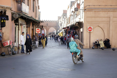 Strassenszene in Marrakesch