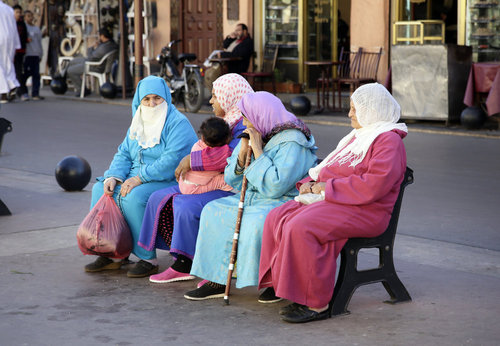 Strassenszene in Marrakesch