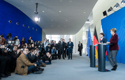 Beata Szydlo besucht Angela Merkel