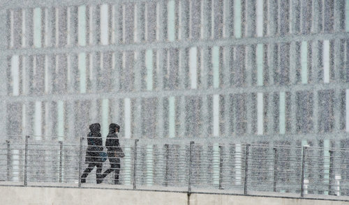 Schneefall in Berlin