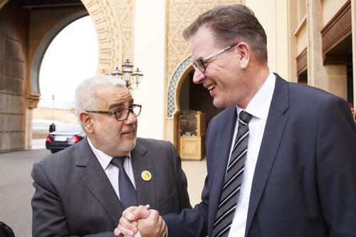 Bundesentwicklungsminister Gerd Mueller, CSU, besucht das Koenigreich Marokko