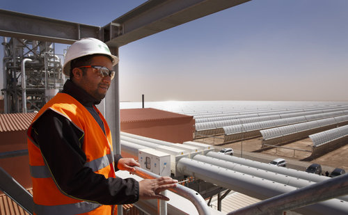 Groesstes Solarkraftwerk der Welt in Marokko