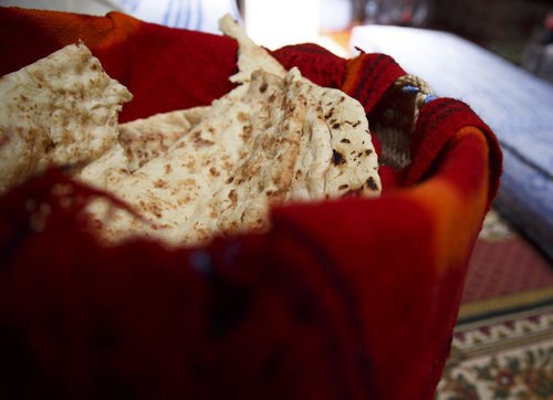 Traditionelles Brot in Tidhrest, einer Oase in Marokko