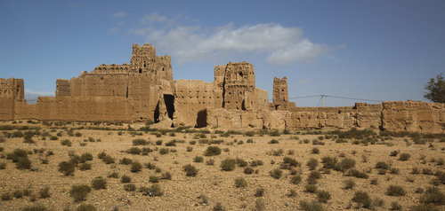 Kasbah in Tidhrest, einer Oase in Marokko