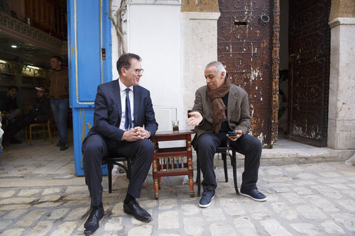 Bundesentwicklungsminister Gerd Mueller, CSU, besucht Tunesien