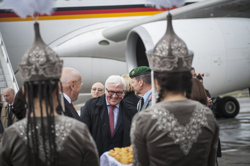 Frank-Walter Steinmeier in Kirgisistan