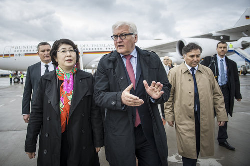 Frank-Walter Steinmeier in Kirgisistan