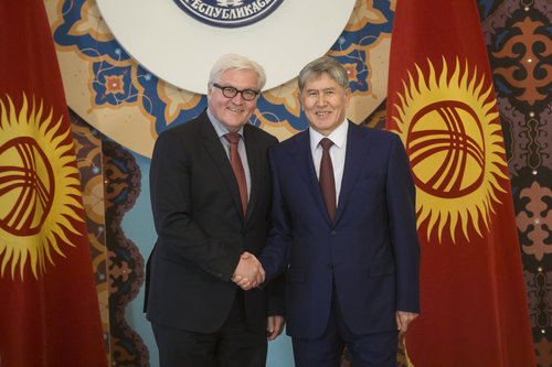 Frank-Walter Steinmeier in Kirgisistan
