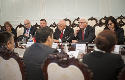 Frank-Walter Steinmeier in Kirgisistan