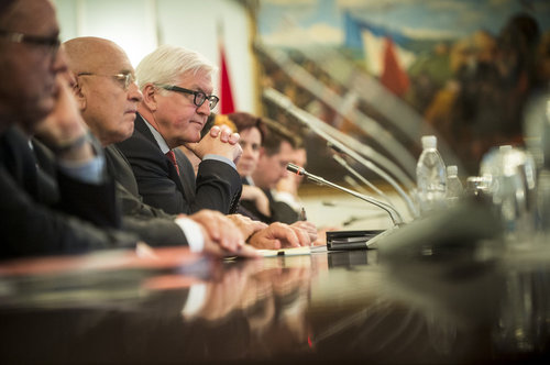 Frank-Walter Steinmeier in Kirgisistan