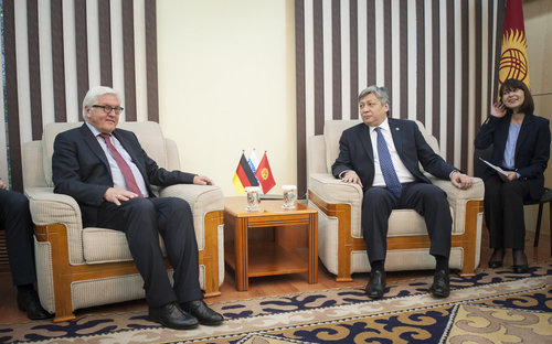 Frank-Walter Steinmeier in Kirgisistan