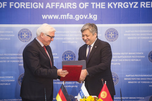 Frank-Walter Steinmeier in Kirgisistan