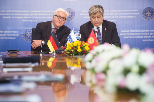 Frank-Walter Steinmeier in Kirgisistan