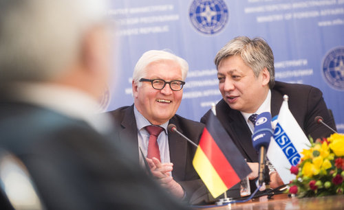 Frank-Walter Steinmeier in Kirgisistan