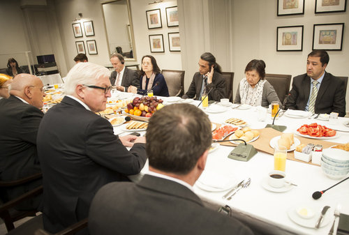 Frank-Walter Steinmeier in Kirgisistan