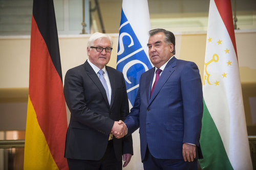Frank-Walter Steinmeier in Tadschikistan