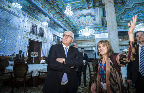 Frank-Walter Steinmeier in Tadschikistan