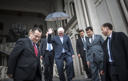 Frank-Walter Steinmeier in Tadschikistan