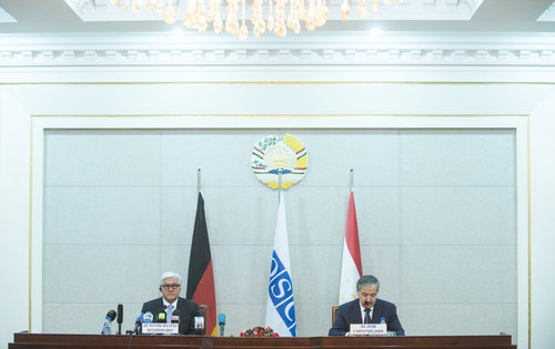 Frank-Walter Steinmeier in Tadschikistan