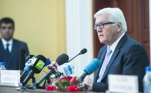 Frank-Walter Steinmeier in Tadschikistan