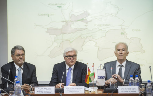 Frank-Walter Steinmeier in Tadschikistan