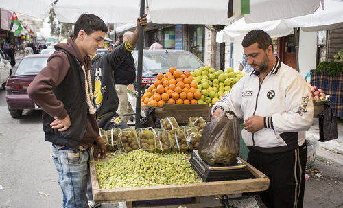 Marktstand in Mafraq