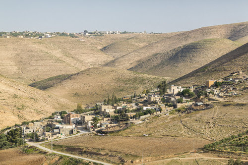Blick auf eine Wohnsiedlung in Jordanien