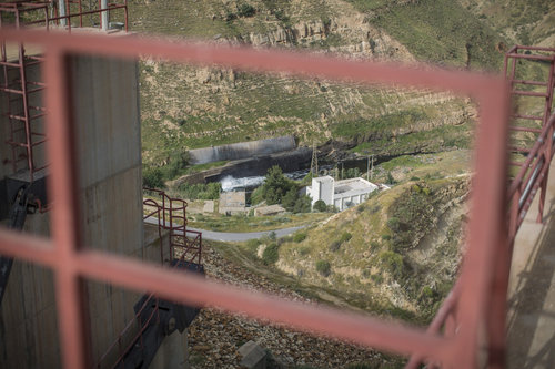 Wasserwerk am King Talal Damm in Jordanien