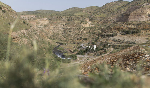 Wasserwerk am King Talal Damm in Jordanien