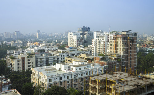 Stadtansicht von Dhaka in Bangladesch