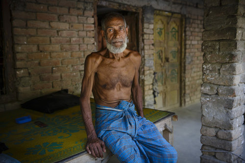 Portrait eines alten Mannes in Bangladesch