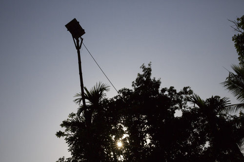 Solarpanel zur Stromversorgung eines Eigenheims in Bangladesch