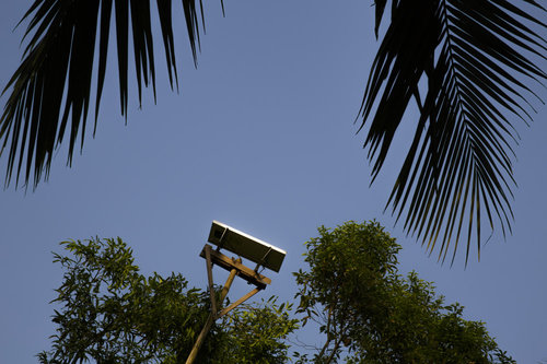 Solarpanel zur Stromversorgung eines Eigenheims in Bangladesch