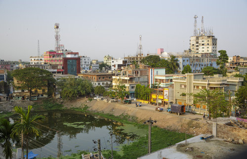 Stadtansicht von Jessore in Bangladesch