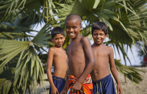 Portrait von Kindern in Bangladesch