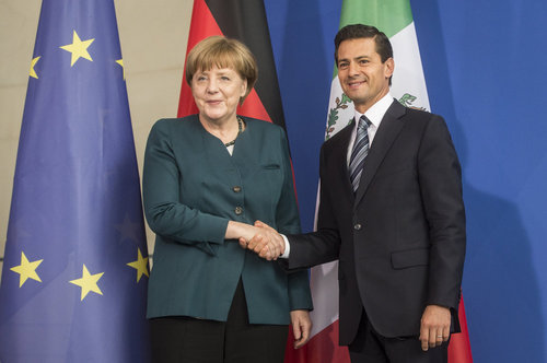 Enrique Pena Nieto besucht Merkel