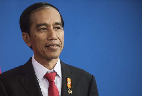 Praesident von Indonesien Joko Widodo besucht Merkel