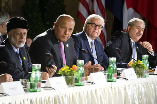 BM Steinmeier beim Aussenministertreffen zu Syrien und Libyen in Wien