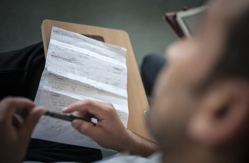 Fluechtlinge in Universitaet