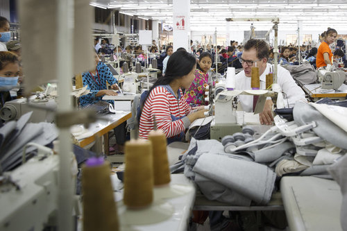 Produktion von Textilien