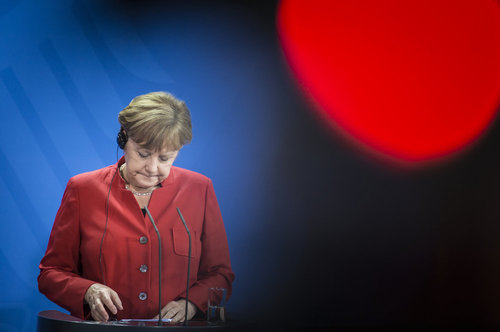 Merkel trifft Staatspraesident von Niger