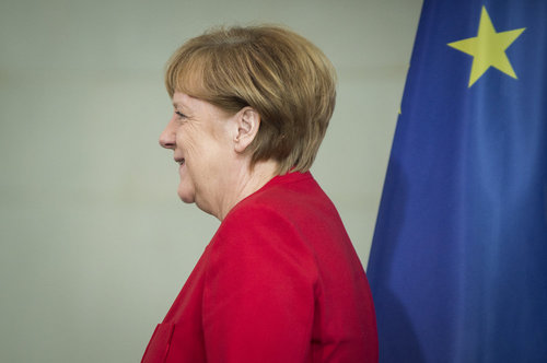 Merkel trifft Staatspraesident von Niger