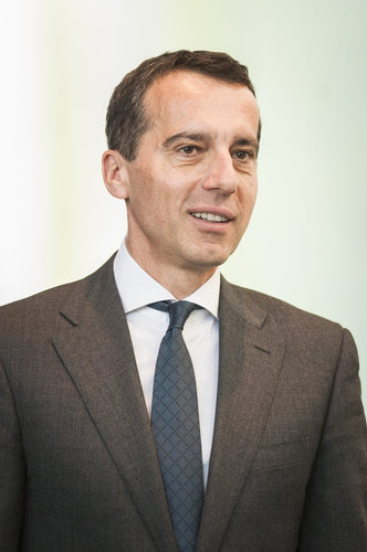 Merkel empfaengt Bundeskanzler Christian Kern