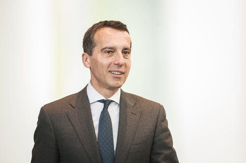 Merkel empfaengt Bundeskanzler Christian Kern